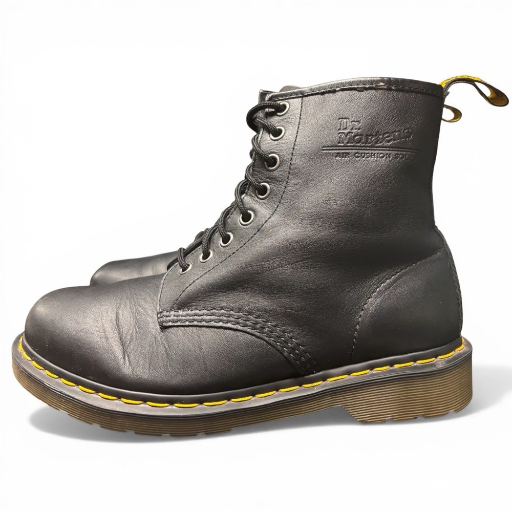 Dr Martens 1460 Smooth Black Leather 8 Eyelet Boot, Men's 9M, Women's 11